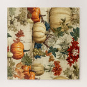 フローラ感謝祭ヴィンテージパターン(10) ジグソーパズル (横)