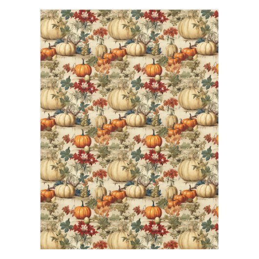 フローラ感謝祭ヴィンテージパターン(10) テーブルクロス (正面)