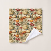 フローラ感謝祭ヴィンテージパターン(10) バスタオルセット (ウォッシュタオル)