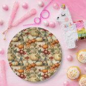 フローラ感謝祭ヴィンテージパターン(10) ペーパープレート (パーティー)