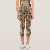 フローラ感謝祭ヴィンテージパターン(11) カプリレギンス (裏面)