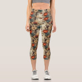 フローラ感謝祭ヴィンテージパターン(11) カプリレギンス (正面)