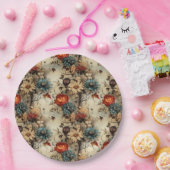 フローラ感謝祭ヴィンテージパターン(11) ペーパープレート (パーティー)