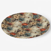 フローラ感謝祭ヴィンテージパターン(11) ペーパープレート (アングル)