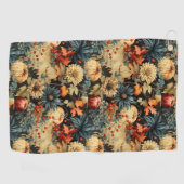 フローラ感謝祭ヴィンテージパターン(12) ゴルフタオル (横)