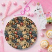 フローラ感謝祭ヴィンテージパターン(12) ペーパープレート (パーティー)