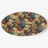 フローラ感謝祭ヴィンテージパターン(12) ペーパープレート (アングル)