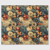 フローラ感謝祭ヴィンテージパターン(12) ラッピングペーパー (フラット)