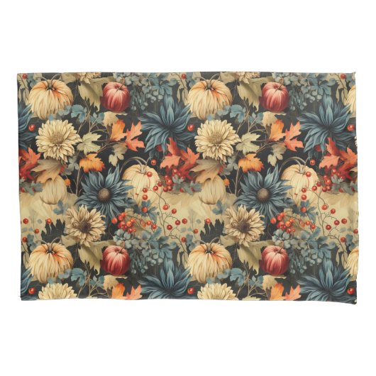 フローラ感謝祭ヴィンテージパターン(12) 枕カバー (正面左)