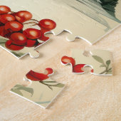 フローラ感謝祭ヴィンテージパターン(1) ジグソーパズル (側面)