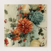 フローラ感謝祭ヴィンテージパターン(1) ジグソーパズル (横)