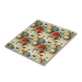 フローラ感謝祭ヴィンテージパターン(1) タイル (側面)