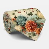 フローラ感謝祭ヴィンテージパターン(1) ネクタイ (ロール)