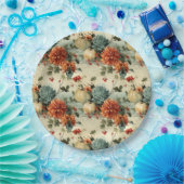 フローラ感謝祭ヴィンテージパターン(1) ペーパープレート (パーティー)