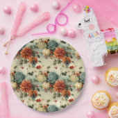 フローラ感謝祭ヴィンテージパターン(1) ペーパープレート (パーティー)