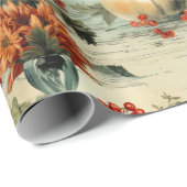 フローラ感謝祭ヴィンテージパターン(1) ラッピングペーパー (ロールコーナー)