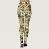 フローラ感謝祭ヴィンテージパターン(2) レギンス (裏面)