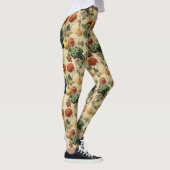 フローラ感謝祭ヴィンテージパターン(2) レギンス (右)