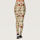 フローラ感謝祭ヴィンテージパターン(3) レギンス (裏面)