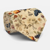 フローラ感謝祭ヴィンテージパターン(4) ネクタイ (ロール)
