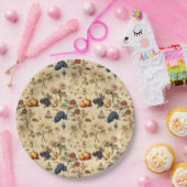 フローラ感謝祭ヴィンテージパターン(4) ペーパープレート (パーティー)