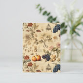 フローラ感謝祭ヴィンテージパターン(4) ポストカード (スタンド正面)
