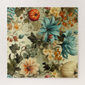 フローラ感謝祭ヴィンテージパターン(5) ジグソーパズル (横)