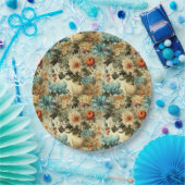 フローラ感謝祭ヴィンテージパターン(5) ペーパープレート (パーティー)