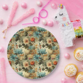 フローラ感謝祭ヴィンテージパターン(5) ペーパープレート (パーティー)