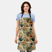 フローラ感謝祭ヴィンテージパターン(6) エプロン (着用した状態)