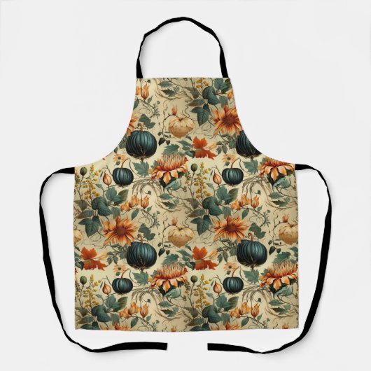 フローラ感謝祭ヴィンテージパターン(6) エプロン (正面)