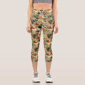 フローラ感謝祭ヴィンテージパターン(6) カプリレギンス (正面)