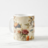 フローラ感謝祭ヴィンテージパターン(7) コーヒーマグカップ (正面左)