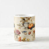 フローラ感謝祭ヴィンテージパターン(7) コーヒーマグカップ (中央)