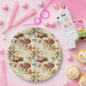 フローラ感謝祭ヴィンテージパターン(7) ペーパープレート (パーティー)