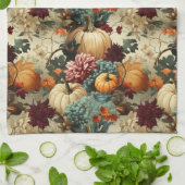 フローラ感謝祭ヴィンテージパターン(8) キッチンタオル (折り畳み)