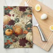 フローラ感謝祭ヴィンテージパターン(8) キッチンタオル (四つ折り)