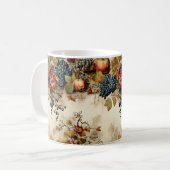 フローラ感謝祭ヴィンテージパターン(9) コーヒーマグカップ (正面左)