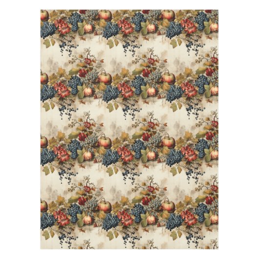 フローラ感謝祭ヴィンテージパターン(9) テーブルクロス (正面)