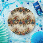 フローラ感謝祭ヴィンテージパターン(9) ペーパープレート (パーティー)