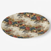 フローラ感謝祭ヴィンテージパターン(9) ペーパープレート (アングル)