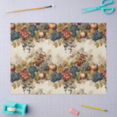 フローラ感謝祭ヴィンテージパターン(9) 薄葉紙 (クラフト)