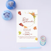 フローラ感謝祭招待状 チラシ (シングル)