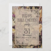 フローラ成人ハローウィンパーティ招待状 招待状 (正面)