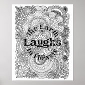 フローラ成人着色引用文ポスター ポスター (正面)