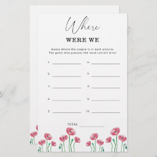 フローラ我々のブライダルシャワーゲーム