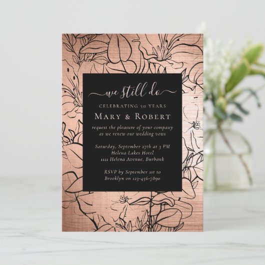 フローラ我々はまだ50thの更新を誓結婚う 招待状 (スタンド正面)