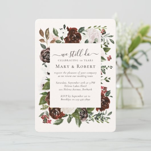 フローラ我々はまだ50thの更新を誓結婚う 招待状 (スタンド正面)