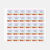 フローラ手作りのためにあなた小さな正方形のクロースラベル ラベル (シート)