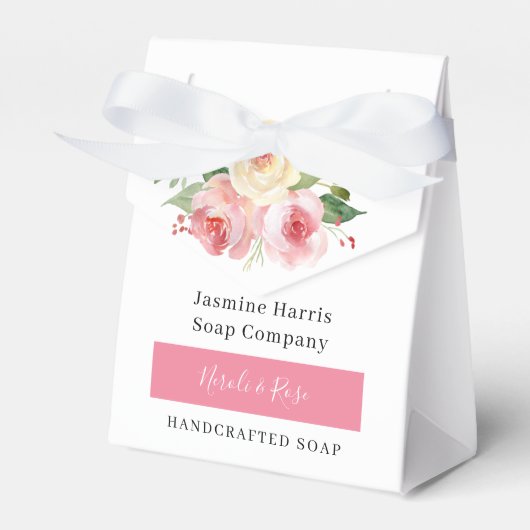 フローラ手作りソープネロリとバラのお願い箱 フェイバーボックス (正面サイド)